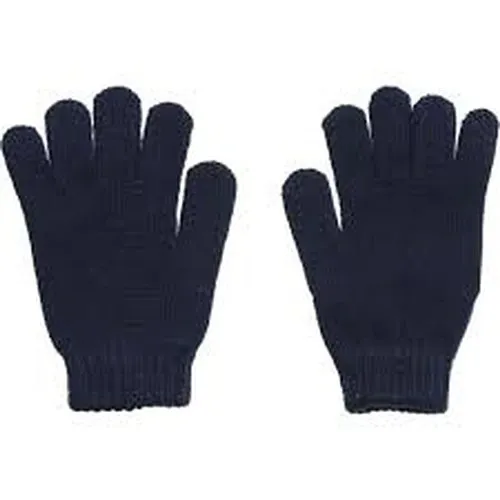 Blue Cotton Knitted Gloves