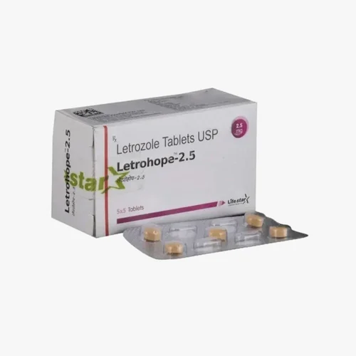 Letrohope Letrozole Tables, 5 X 5 Tablets, Packaging Type: Box