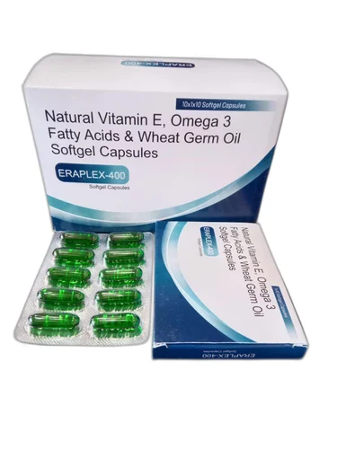 natural vitamin-E omega3 fatty acids wheat germ oil softgel capsule