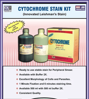 Cytochrome Stain Kit For Malaria Testing