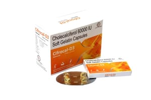 Cholecalciferol 60000 IU Soft Gelatin Capsules, 10 x 1 x 4