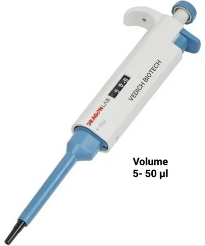 Peerless Biotech Plastic Variable Volume Micropipette 5 50 New , Repairing, Calibration, Price, For Chemical Laboratory