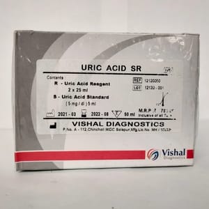 Vishal Diagnostics White Uric Acid SR Kit, Packaging Type: Box