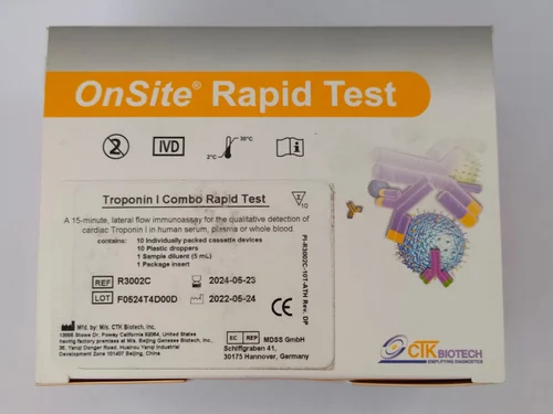 CTK Biotech Cassette OnSite Troponin Rapid Test