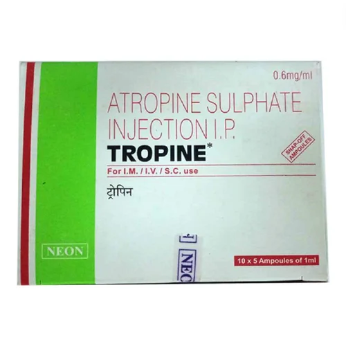 Atropine Sulphate Injection Ip, 0.6 mg/ml