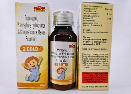 PARACETAMOL PHENYLEPHRINE HYDROCHLORIDE & CHLORPHENIRAMINE MALEATE SUSPENSION