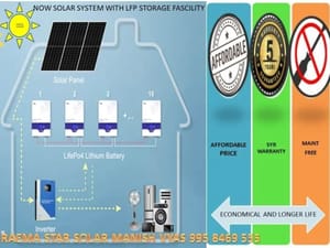 RAEMA SOLAR LITHIUM ION SOLAR OFF GRID PLANT 5KW-20KW