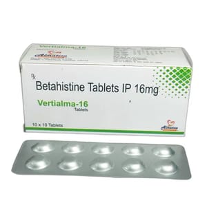 Betahistine Hydrochloride Tablets, 16 mg