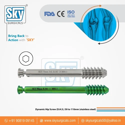 Dynamic Hip Screw, Thickness: 4.5mm, Size: 50mm