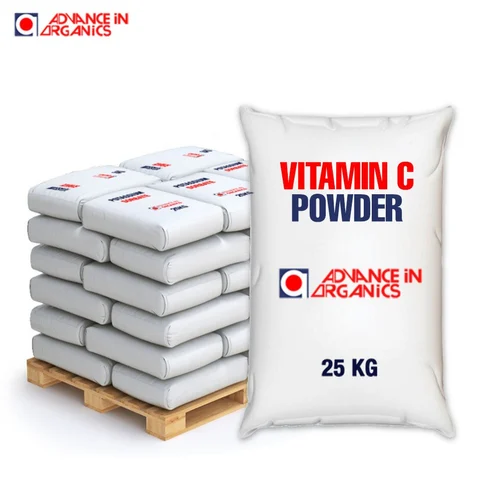 Vitamin C Plain Ascorbic Acid Powder, 25 kg Drum