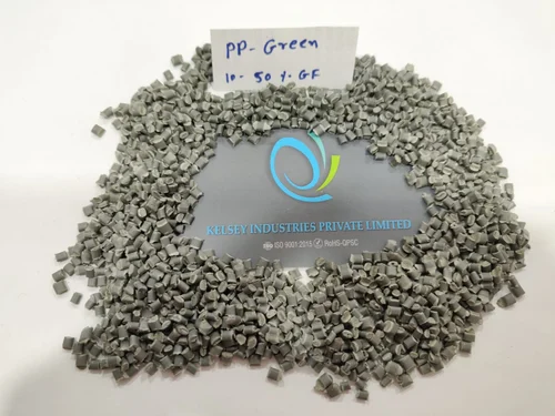 PP GREEN GLASS FILLED GRANULES