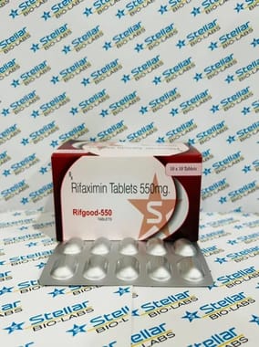 Rifaxime 200mg/400mg/500mg Rifaximin Tablet & Syrup, 10*10, Prescription