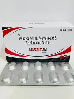 Acebrophlline 200 Mg+Montelukast 10 Mg & Fexofenadine 120 Mg Tablet