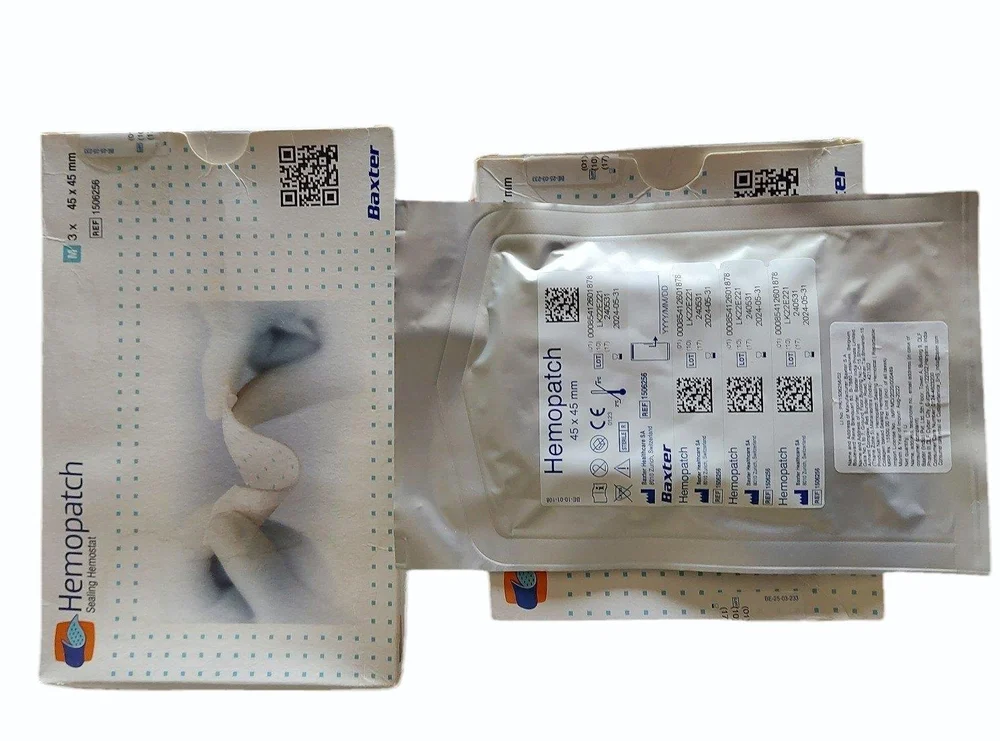 Cotton + Polyster White Baxter Hemopatch Absorbable Gelatin Sponge