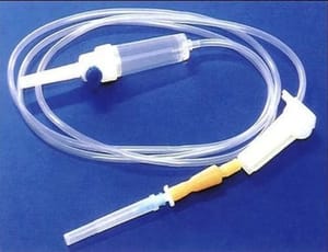 Airvent Infusion Set, Tube Length: 1 m