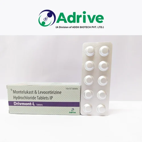 Levocetirizine Hydrochloride IP 5 mg + Montelukast Sodium 10 mg