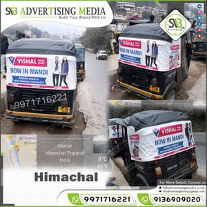 Auto Rickshaw Hood Ads Agency in Mandi Himachal Pradesh