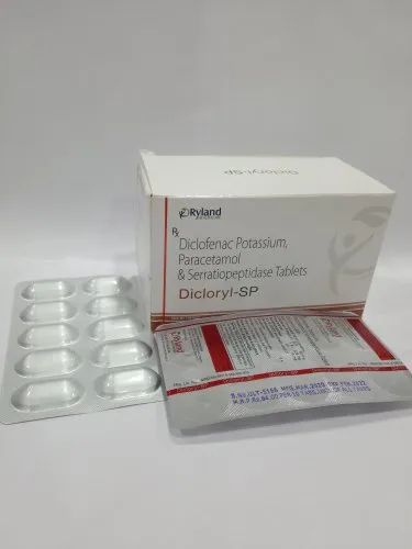 Diclofenac Potassium Paracetamol And Serratiopeptidase Tablets