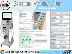 Surgihub I.C.U Xeron I-Vent Plus Ventilator