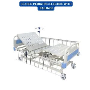 ICU BED PEDIATRIC ELECTRIC WITH RAILINGS