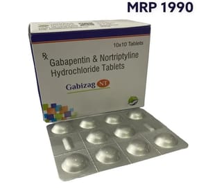 GABAPENTIN 400MG & NORTRIPTYLINE 10MG HYDROCHLORIDE TABLETS.