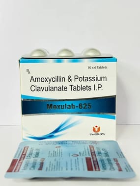 Moxulab-625 MG Amoxicillin & Potassium Clavulanate Tablets