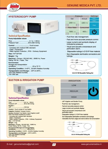 Hysteroscopy Irrigation Pump