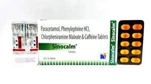 Paracetamol Phenylephrine HCL Chlorpheniramine Maleate & Caffeine Tablets