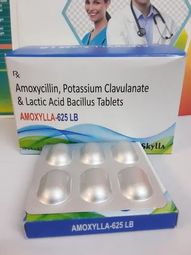 Amoxycillin Potassium Clavulanate and Lactic Acid Bacillus Tablets