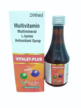 Multivitamin Multimineral L-Lysine Antioxidant Syrup