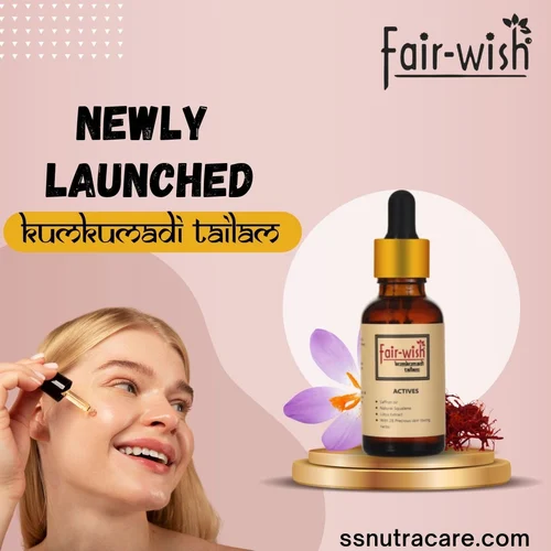 Fair Wish Ayurvedic Kumkumadi Tailam (30 Ml) Face Serum For Glowing Skin