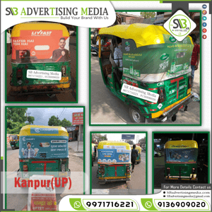 Auto Rickshaw Hood Advertising Service in Kanpur Uttar Pradesh