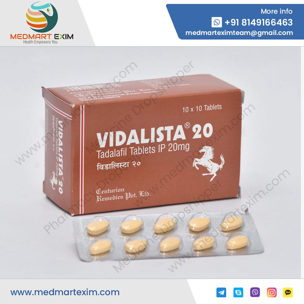 Vidalista-20 Tadalafil Tablets