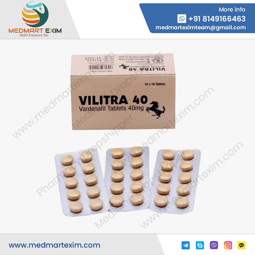 Vilitra 40mg Vardenafil Tablets