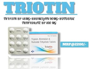 Trypsin Bromelain Rutoside Trihydrate Tablet