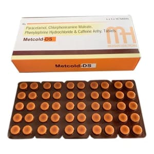 Paracetamol Chlorpheniramine Maleate Phenylephrine Hydrochloride And Caffeine Anhy Tablets