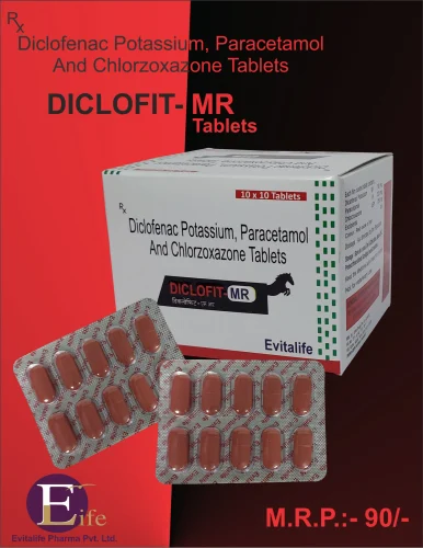 Diclofenac Potassium And Paracetamol Tablets