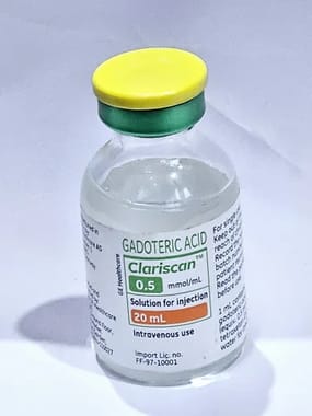 Clariscan gadoteric acid contrast injection