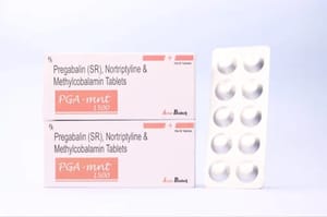 Pregabalin 75mg + Nortriptyline 10mg + Vitamin D3 2000 Iu + Methylcobalamin 1500mcg Tab