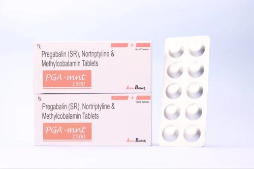 Pregabalin 75mg + Nortriptyline 10mg + Vitamin D3 2000 Iu + Methylcobalamin 1500mcg Tab