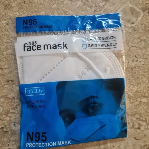 White N95 Face Mask Without Valve