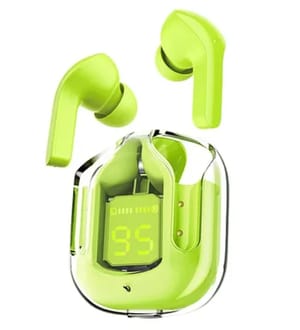 Ultrapod Earphone Buds Transparent BT 5.3 Buds High Bass Bluetooth Buds , 13mm HD BASS Drivers