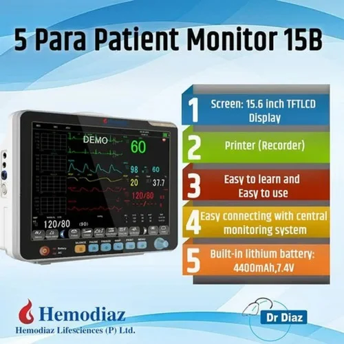 Dr Diaz 5 Para Patient Monitor Hemodiaz