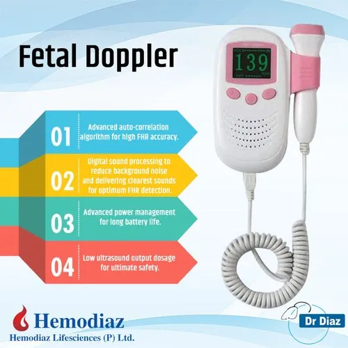 Dr. Diaz Pocket Fetal Doppler Hemodiaz