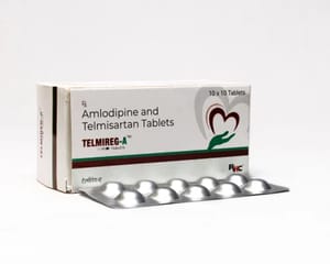 TELMIREG-A Telmisartan 40 Mg + Amlodipine 5 Mg Tablets