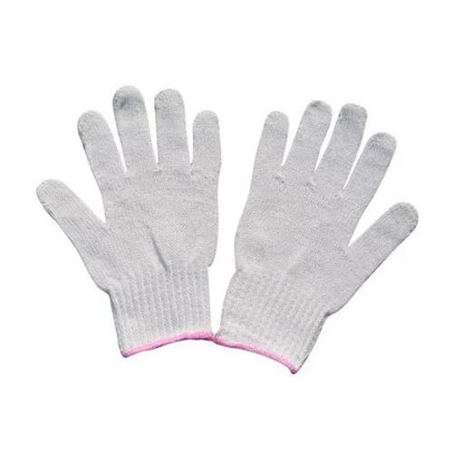 Gray Cotton Safety Gloves