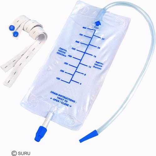 URINE COLLECTION BAG WITH BOTTOM OUTLET