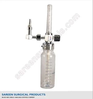 Oxygen Flow Meter Pipeline With Humidifier bottle