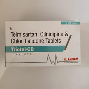 Telmisartan,Cilnidipine And Chlorthalidone Tablets