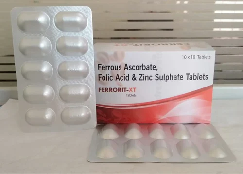 Ferrous Ascorbate, Folic Acid & Zinc Sulphate Tablets